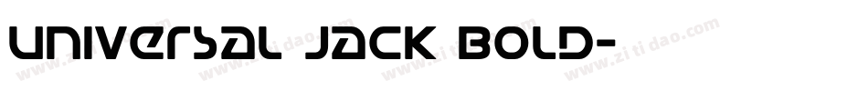 Universal Jack Bold字体转换